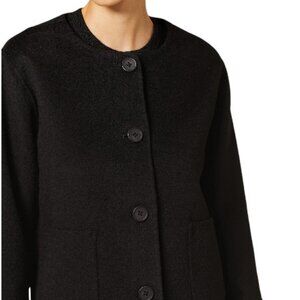 Talbots black vintage camel hair button down blazer size 18